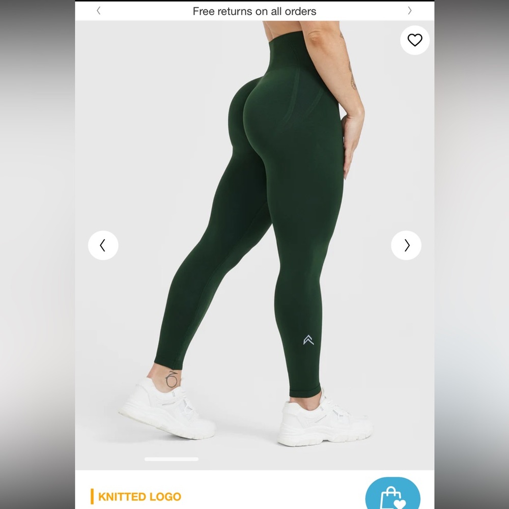 Oner Active Dark Green effortless seamless leggings